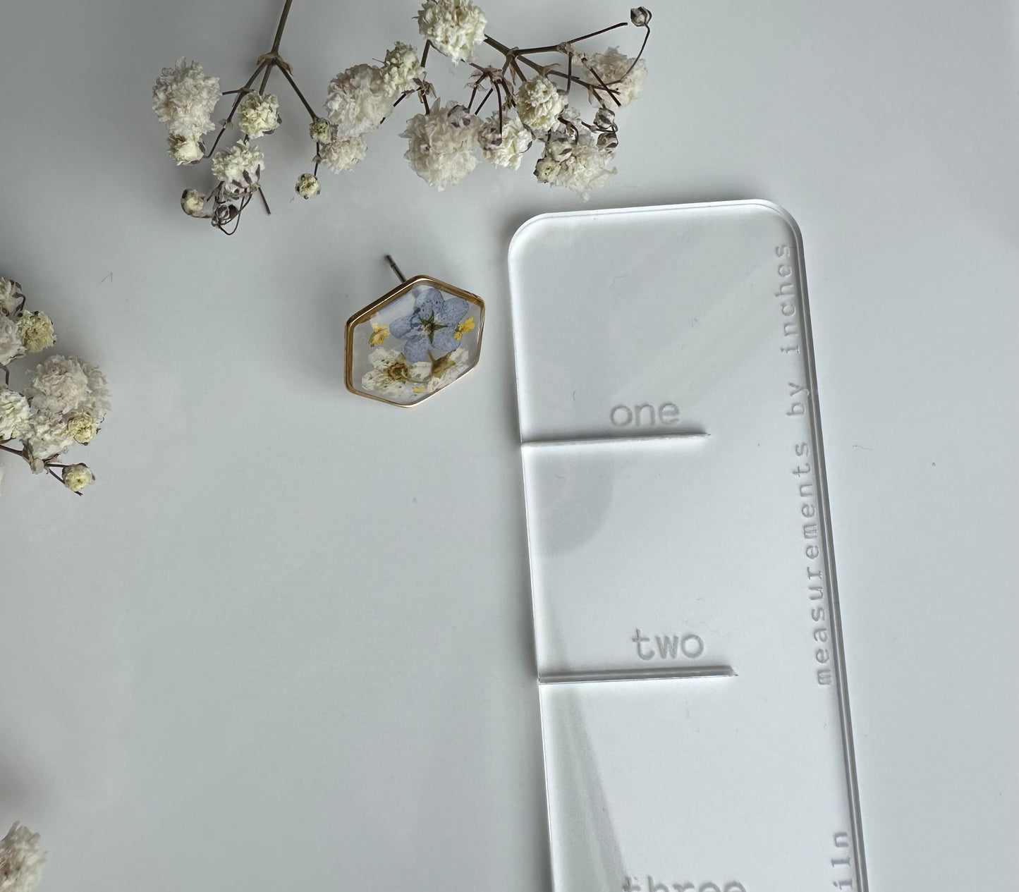 Forget-Me-Not Resin Studs