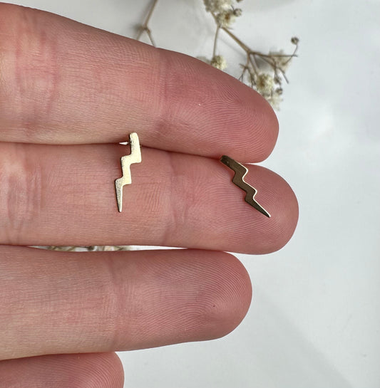 Dainty Lightning Studs