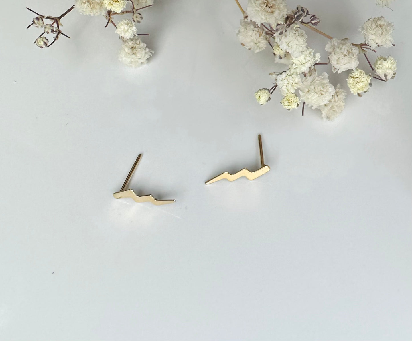 Dainty Lightning Studs