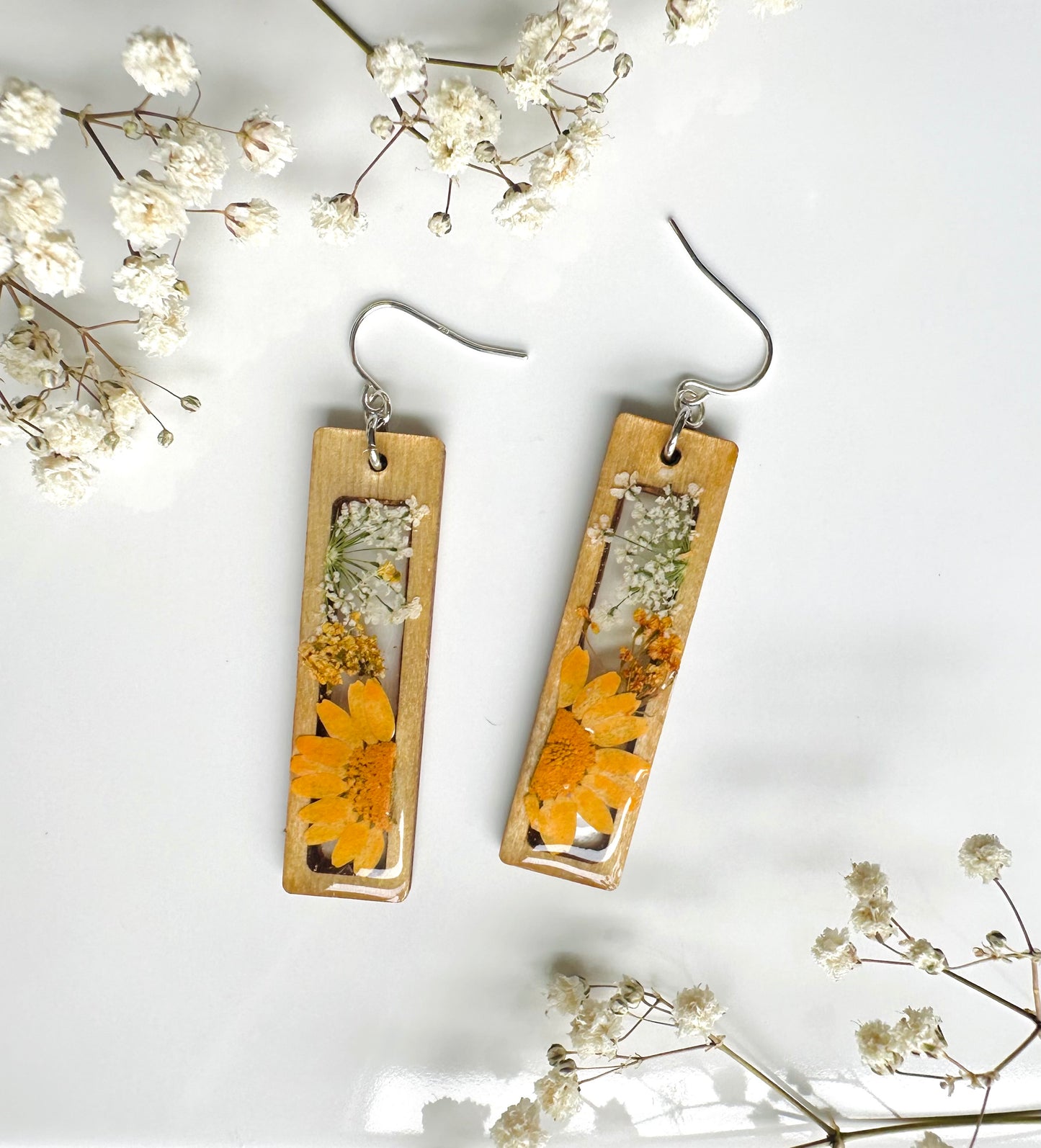 Orange Daisy Dangles