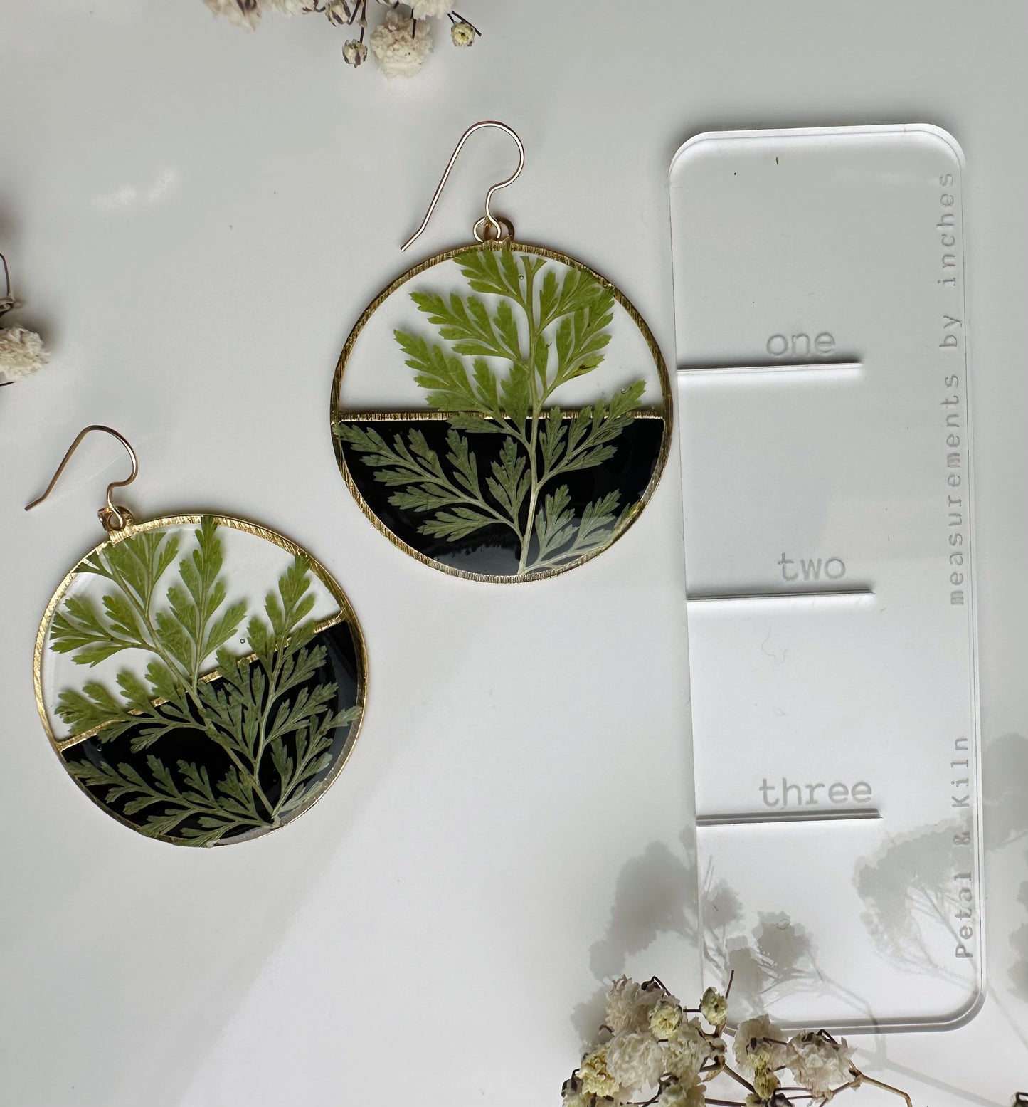 Two-toned Fern Dangles