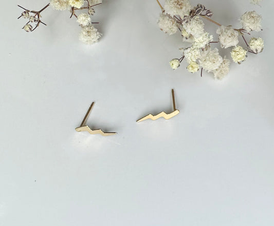 Dainty Lightning Studs