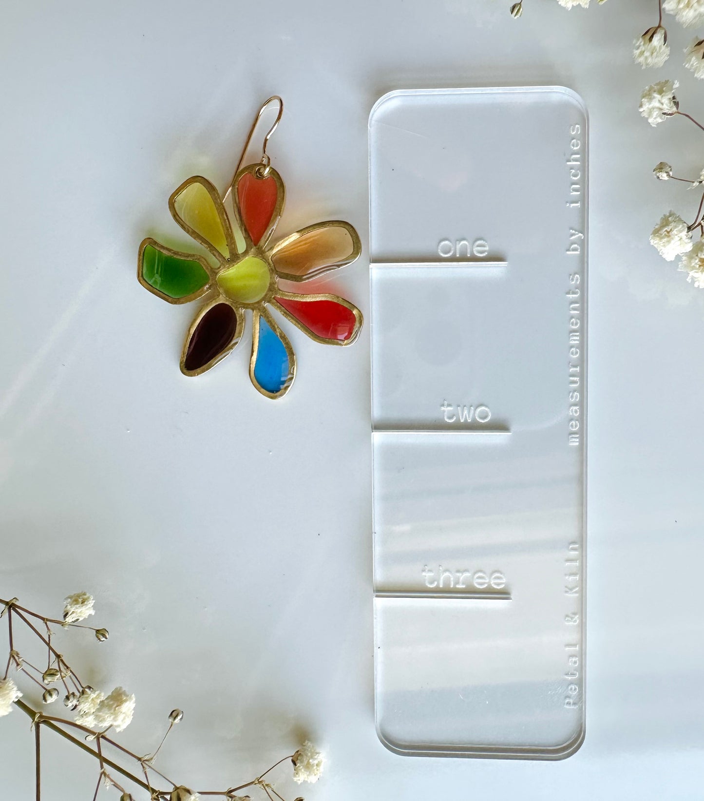 Rainbow "Stained Glass" Flowers