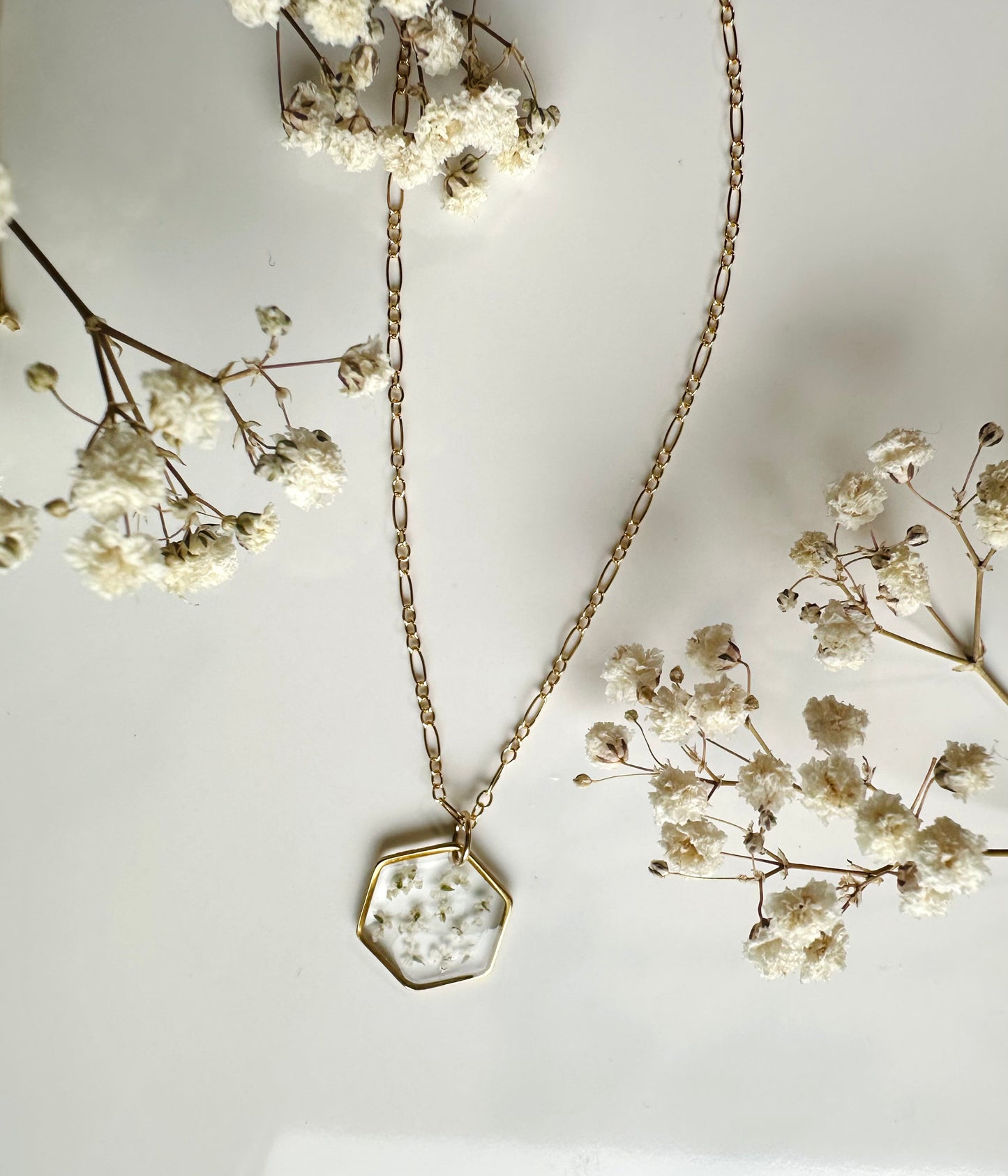 Hexagon Gold-filled Necklace