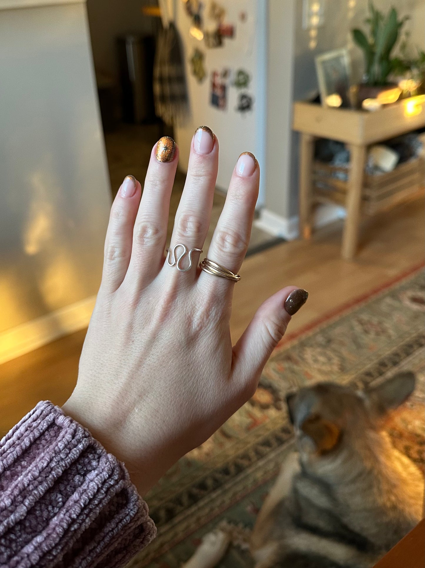 Squiggle Ring in Sterling