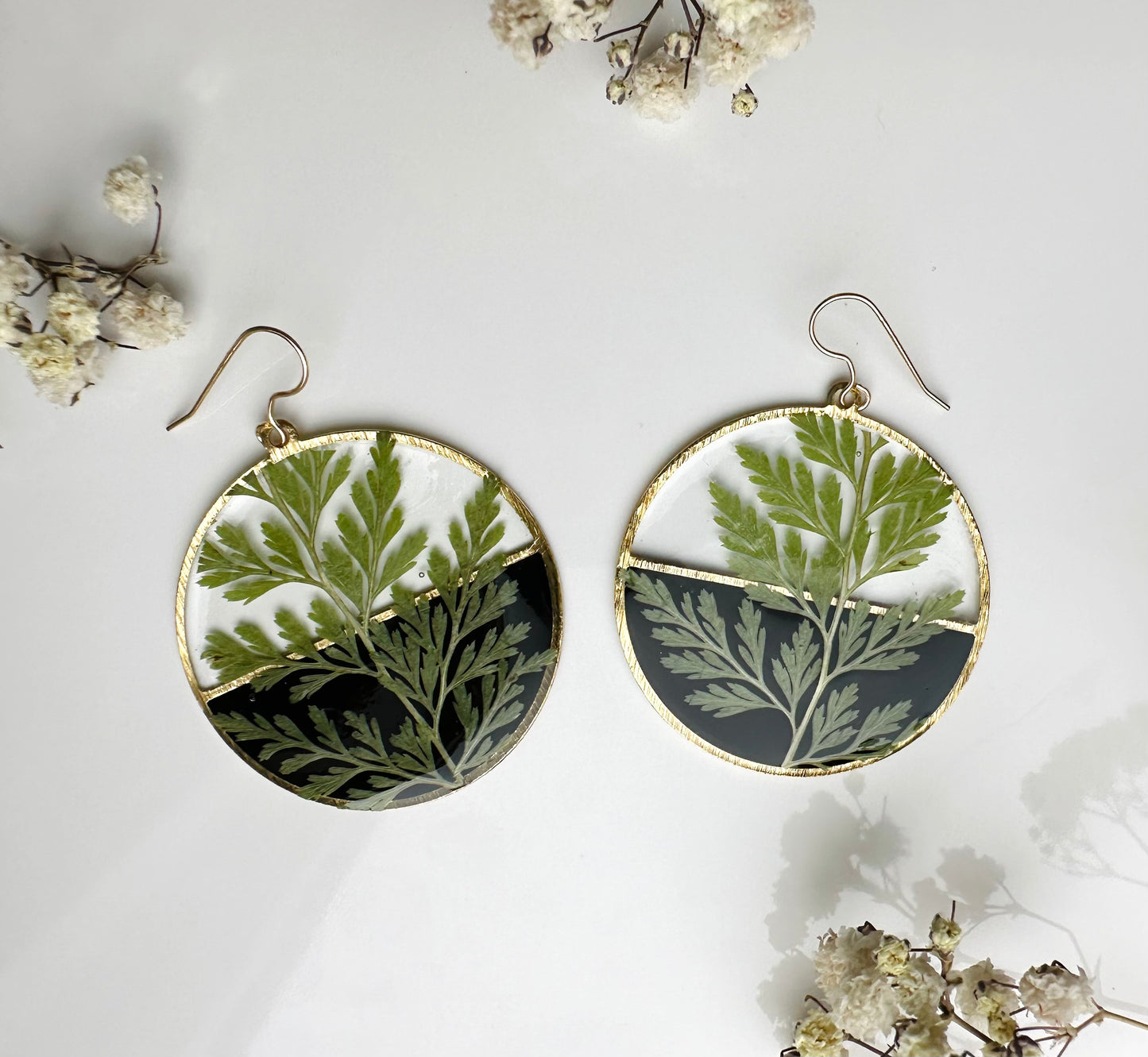 Two-toned Fern Dangles